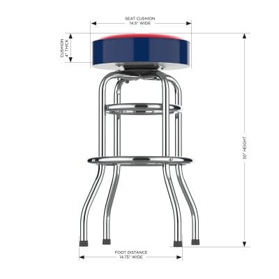 Washington Capitals Chrome Bar Stool