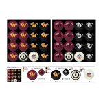 Washington Commanders Billiard Ball Set Regulation Size and Weight