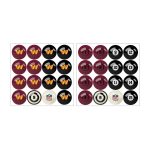 Washington Commanders Billiard Ball Set Regulation Size and Weight