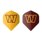 Washington Commanders Bristle Dartboard Cabinet Set