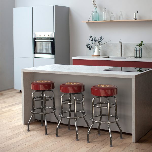 Washington Commanders Chrome Logo American Crafted Bar Stool 4