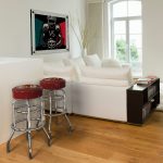 Washington Commanders Chrome Logo American Crafted Bar Stool