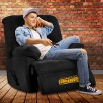 Washington Commanders Embroidered Microfiber Black Rocker Recliner