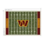 Washington Commanders Homefield 4x6 Football Field Area Rug