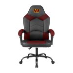 Washington Commanders Oversized Gaming Office Chair with Storage Pouch