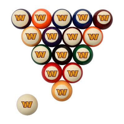 Washington Commanders Polyester Retro Billiard Ball Set