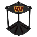 Washington Commanders Solid Wood Corner Cue Rack