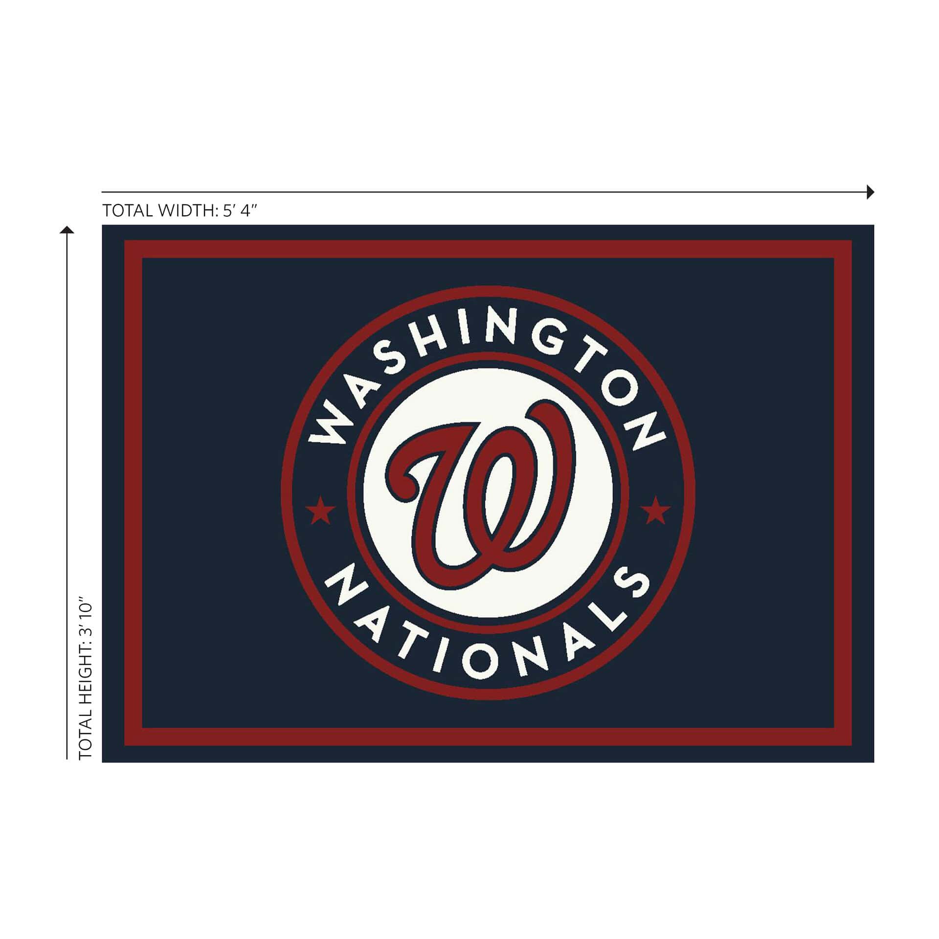 Washington Nationals 4x6 Spirit Rug Officially Licensed MLB Area Rug 1 Washington Nationals 4x6 Spirit Rug Officially Licensed MLB Area Rug