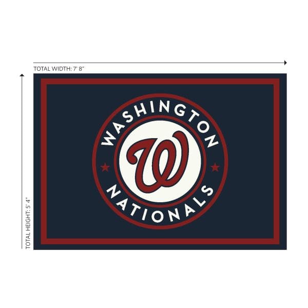 Washington Nationals 6x8 Spirit Rug Officially Licensed MLB Area Rug 1