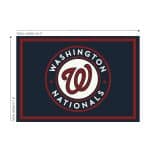 Washington Nationals 8x11 Spirit Rug Officially Licensed MLB 6 Washington Nationals 8x11 Spirit Rug Officially Licensed MLB