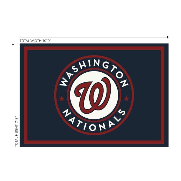 Washington Nationals 8x11 Spirit Rug Officially Licensed MLB 2
