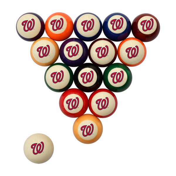 Washington Nationals MLB Retro Polyester Cue Ball Set 1