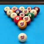 Washington Nationals MLB Retro Polyester Cue Ball Set 3 Washington Nationals MLB Retro Polyester Cue Ball Set