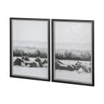 Water Horses III 1 by PH Burchett a Hand Embelished Textured Framed Art Print Matted under Glass 11 Water Horses III 1 by PH Burchett a Hand Embelished Textured Framed Art Print Matted under Glass