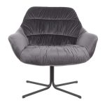 Wayne Contemporary Swivel Lounge Chair Black Metal Grey Velvet 21 Wayne Contemporary Swivel Lounge Chair Black Metal Grey Velvet
