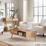 Wendy Contemporary Cream Fabric Armchair with Black Wood Legs