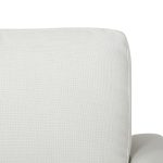 Wendy Contemporary Cream Fabric Armchair with Black Wood Legs