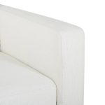 Wendy Contemporary Cream Fabric Armchair with Black Wood Legs