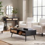 Wendy Contemporary Cream Fabric Armchair with Black Wood Legs