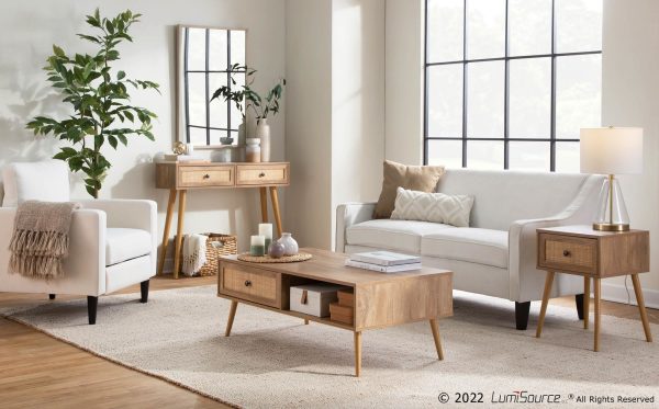 Wendy Contemporary Cream Fabric Armchair with Black Wood Legs 3