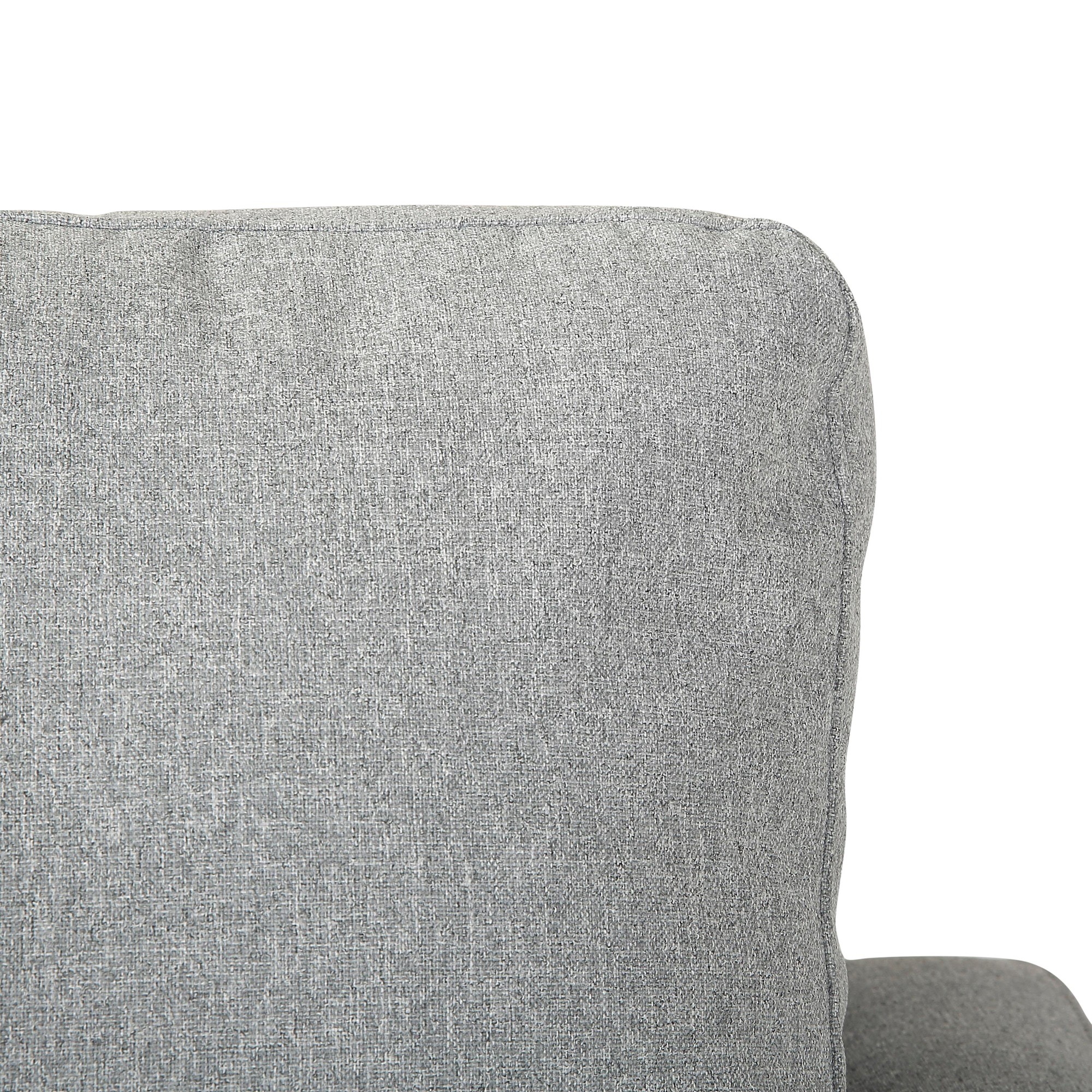 Wendy Contemporary Grey Fabric Armchair Black Wood Legs 10 Wendy Contemporary Grey Fabric Armchair Black Wood Legs - Image 10