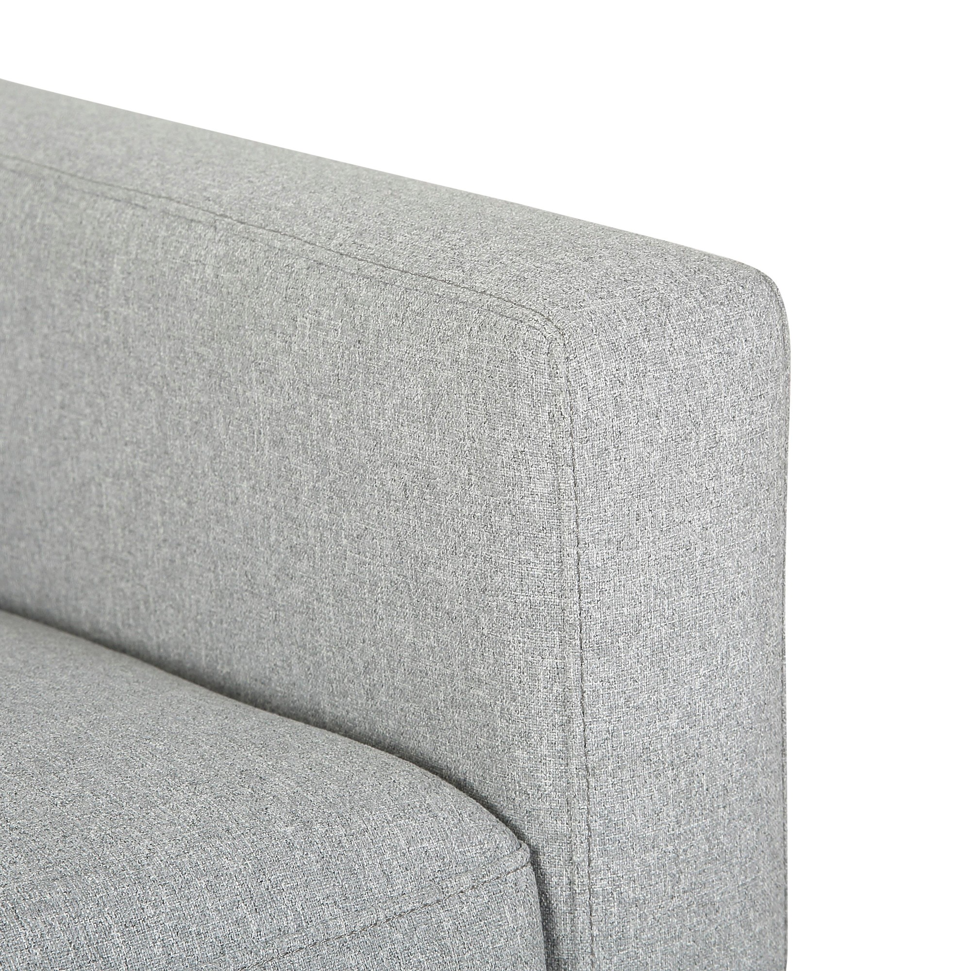 Wendy Contemporary Grey Fabric Armchair Black Wood Legs 11 Wendy Contemporary Grey Fabric Armchair Black Wood Legs - Image 11