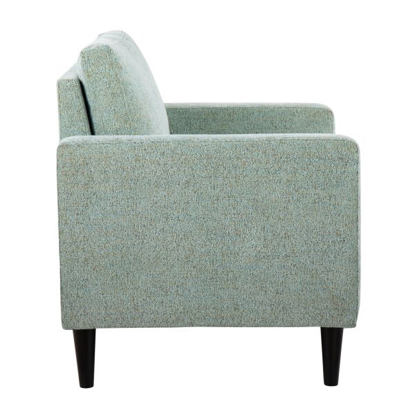 Wendy Light Green Fabric Contemporary Accent Chair 3