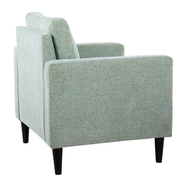 Wendy Light Green Fabric Contemporary Accent Chair 4