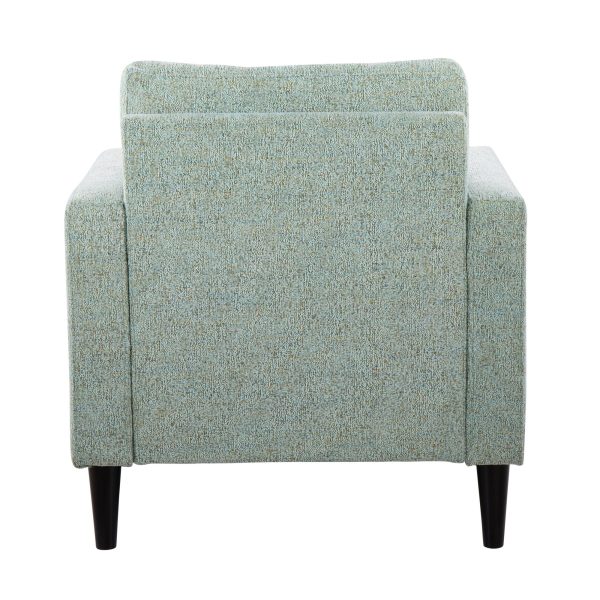 Wendy Light Green Fabric Contemporary Accent Chair 5