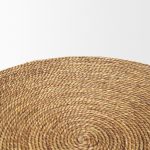 Wenopa Matte Black Wood w/ Natural Jute Accent Tables