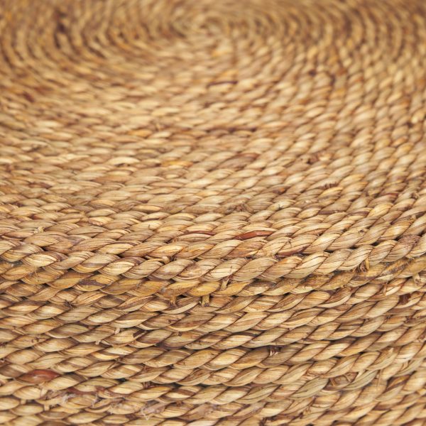 Wenopa Matte Black Wood w Natural Jute Accent Tables 7
