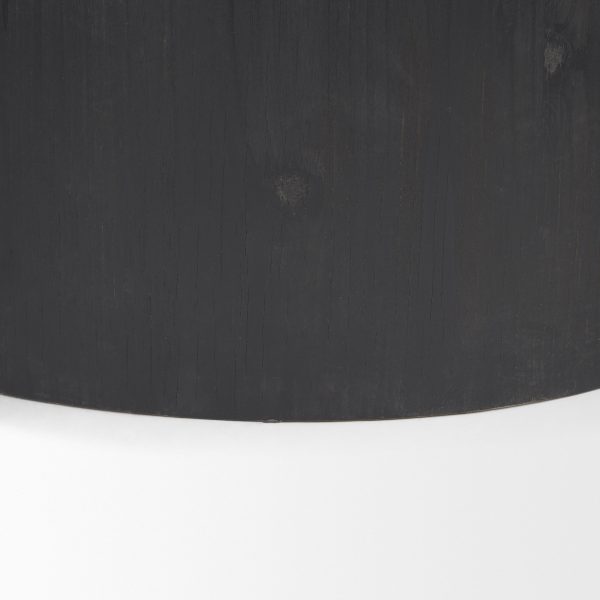 Wenopa Matte Black Wood w Natural Jute Accent Tables 9