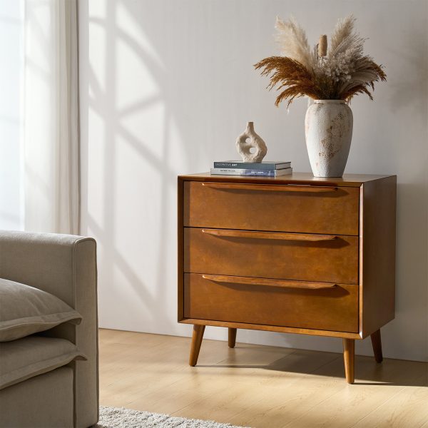 Werner Acorn Mid Century Modern 3 Drawer Accent Chest 1
