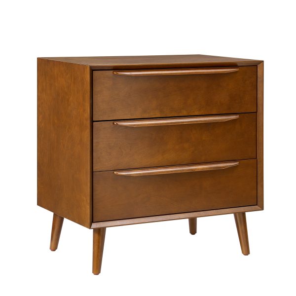 Werner Acorn Mid Century Modern 3 Drawer Accent Chest