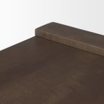 Wesson Dark Brown Wooden Rectangular Coffee Table
