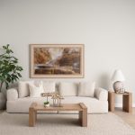 Wesson Light Brown Wood Accent Table