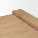 Wesson Light Brown Wood Accent Table