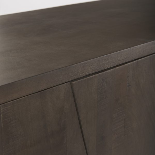 West 82.0L x 18.0W x 34.0H Wooden Angular Sideboard 9