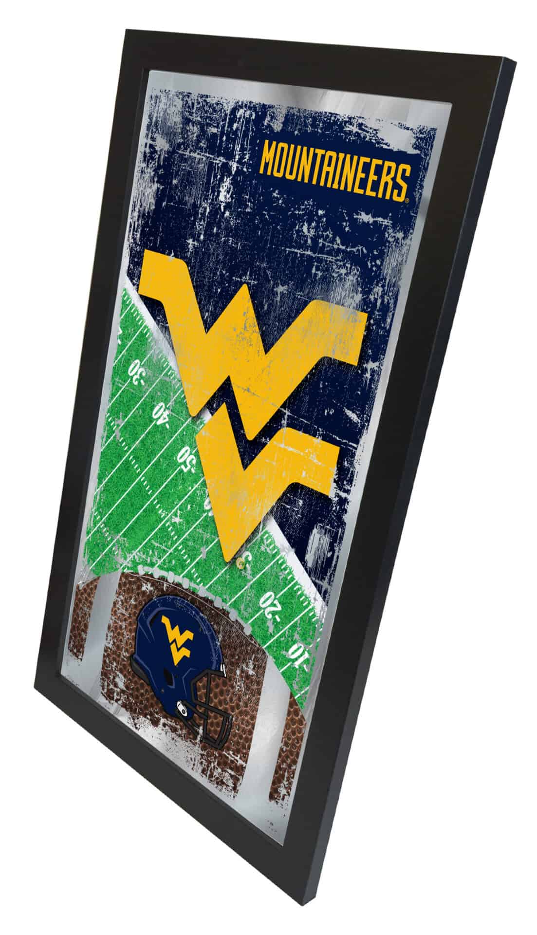 West Virginia University 15x26 Football Wall Mirror 2 West Virginia University 15x26 Football Wall Mirror - Image 2