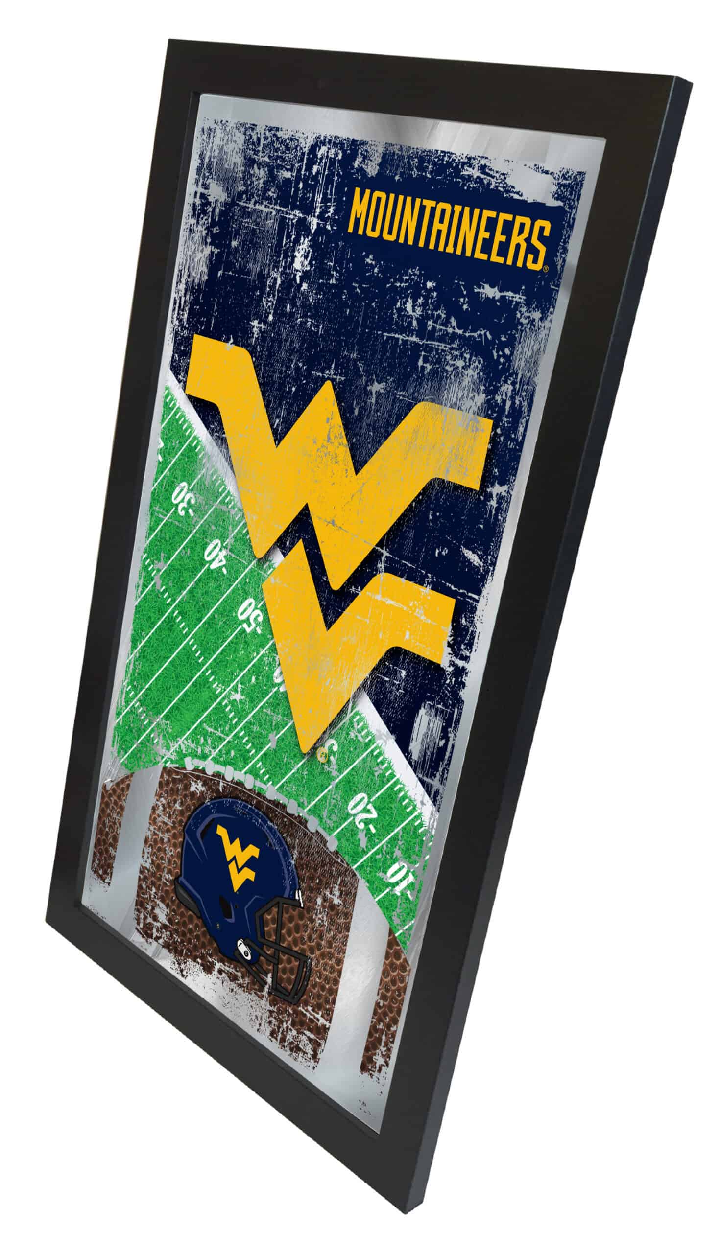West Virginia University 15x26 Football Wall Mirror 5 West Virginia University 15x26 Football Wall Mirror