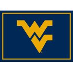 West Virginia University 3x4 Area Rug 6 West Virginia University 3x4 Area Rug