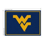 West Virginia University 3x4 Area Rug 8 West Virginia University 3x4 Area Rug