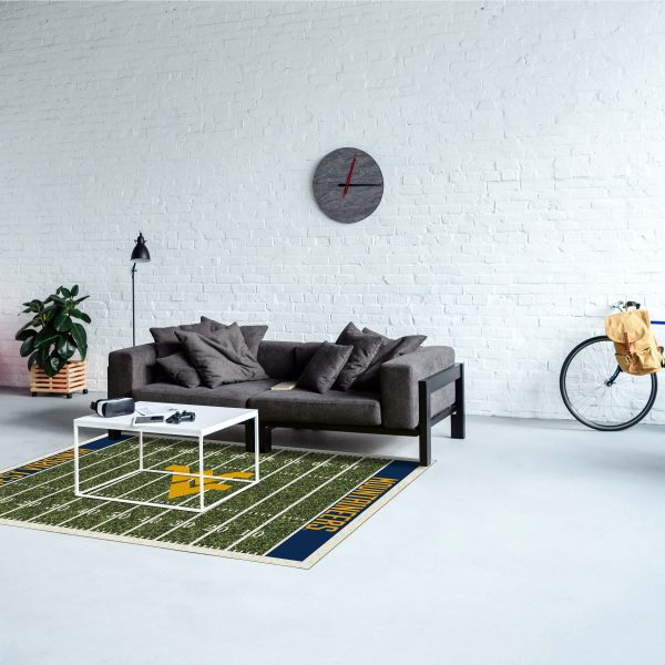West Virginia University 4x6 Homefield Rug