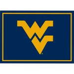 West Virginia University 4x6 Spirit Rug 4 West Virginia University 4x6 Spirit Rug