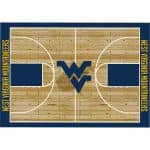 West Virginia University 6x8 Courtside Rug 6 West Virginia University 6x8 Courtside Rug