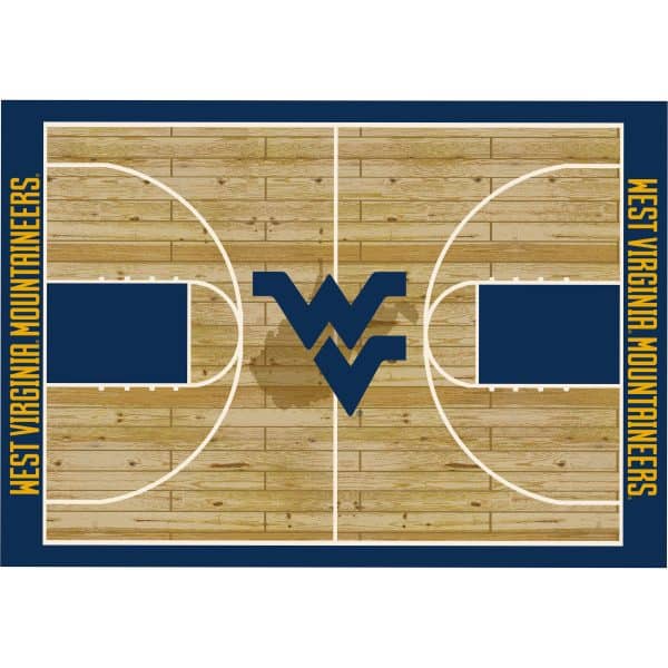 West Virginia University 6x8 Courtside Rug 2