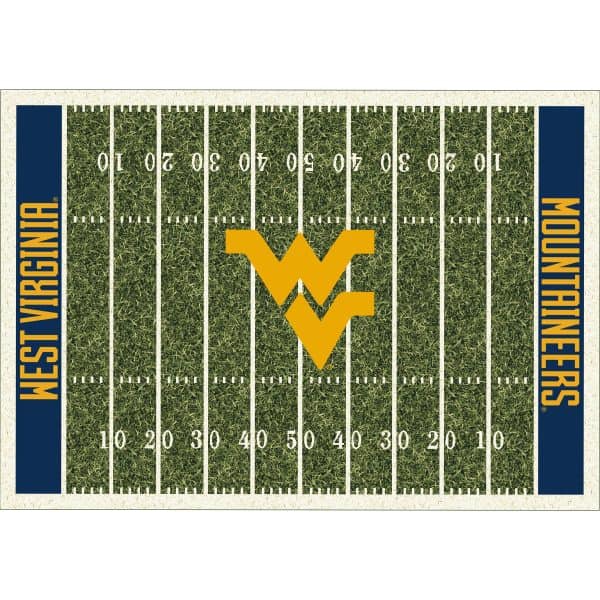 West Virginia University 6x8 Homefield Rug 1