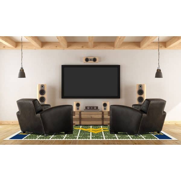 West Virginia University 6x8 Homefield Rug