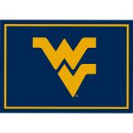 West Virginia University 6x8 Spirit Rug 3 West Virginia University 6x8 Spirit Rug