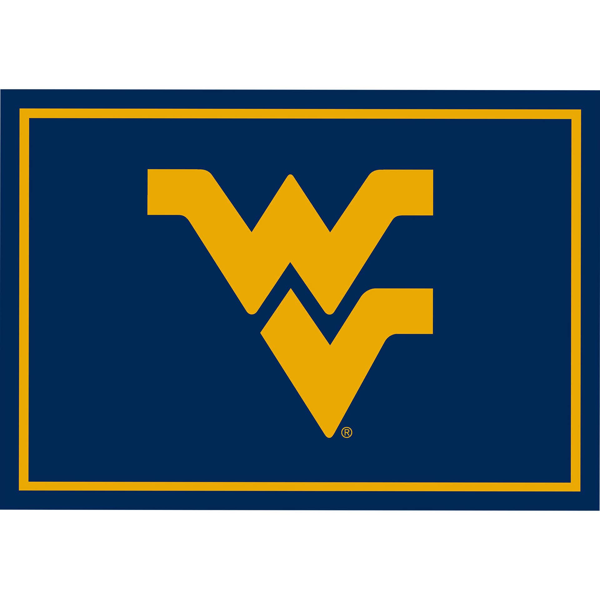 West Virginia University 6x8 Spirit Rug 1 West Virginia University 6x8 Spirit Rug